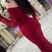 Women's Clothing Women's Long Dress Off Shoulder Lace Long Sleeve Sexy Evening Dress For Formal & Casual For Women_ecoleips.com