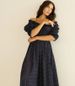 Spring/Summer Rayon Print Dress French Style Slim Waist Puff Sleeves Long Retro Floral Print Women's Clothing New Arrival 2026_ecoleips.com