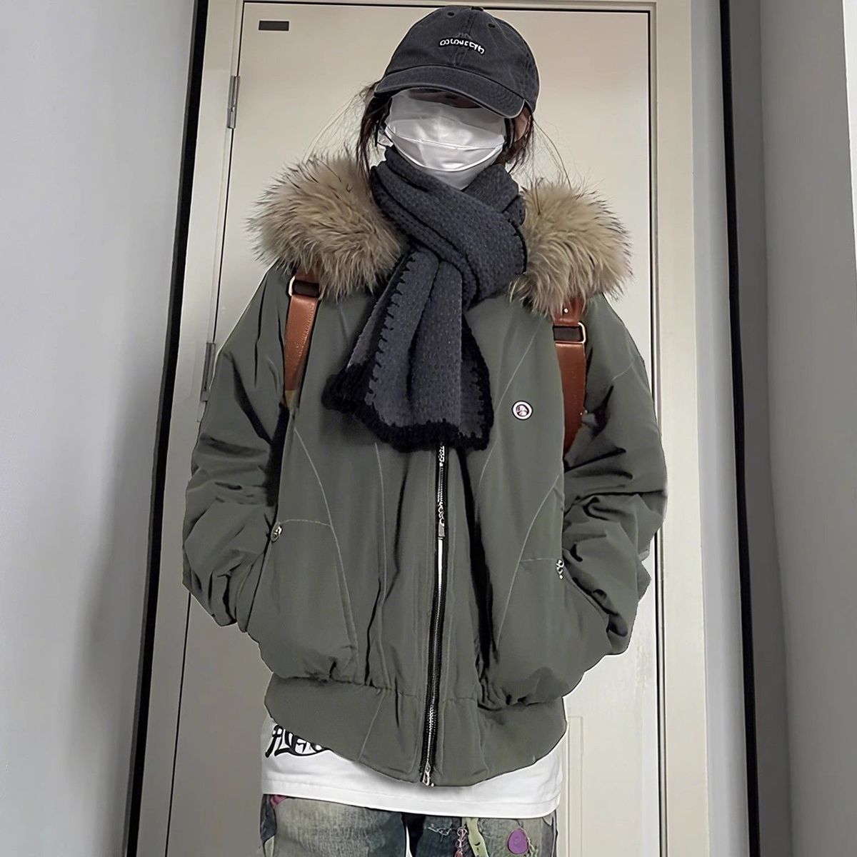 girl Girl Zuoshandiao Winter Cotton Jacket Women 2025 New Style With Fleece Lining And Thickened Fur Collar, Short Parka For_ecoleips.com