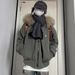 girl Girl Zuoshandiao Winter Cotton Jacket Women 2025 New Style With Fleece Lining And Thickened Fur Collar, Short Parka For_ecoleips.com