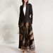 2024 New Middle Eastern Muslim Dubai Fashion Elegant Cardigan Pleated Printed Dress Abaya_ecoleips.com