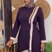 Women's Clothing Modest Set Elegant Plus Size Abaya Set Top And Pants Long Style Flattering For Parties African Occasions_ecoleips.com