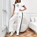 Women's Clothing Women's Minimalist Casual Loose Fitting Short Sleeved T-Shirt And Drawstring Trousers Set Comfortable Spring Autumn Printed_ecoleips.com