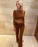 Women's Clothing Autumn Women's New Casual Long Sleeved Tops High Waist Hip Covering Trousers Suit_ecoleips.com