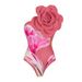 European And American New Swimsuit Women's 3D Big Flower Decorative Printed One-piece Swimsuit Suit Women's Cross-border Explosions_ecoleips.com
