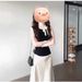 Black Miu Sleeveless Vest Top For Women's Summer Slim-fitting, Meat-covering And Thin T-shirt 2025 Summer Looks Great To Wear_ecoleips.com