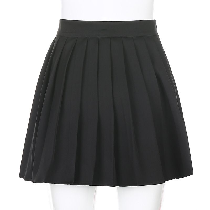 Verve 2025 White Pleated Short Women Elastic Waist Sexy Summer Embroidered Mini Tennis Skirt New Style_ecoleips.com