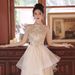 Women's Clothing Champagne Toast Dress Bride Engagement Dress Skirt Female Return Home Wedding Banquet High End Summer Sleeveless Dress_ecoleips.com