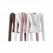 Pure Desire Spice Girl Neck Strap Chest Pad Small Vest Temperament Outer Swing Neck Long Sleeve Blouse T-shirt Spice Girl Two-piece Set_ecoleips.com