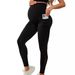 Women's Clothing Pocket Yoga Pants Sexy Slim Fit Belly Lift Hips High Waist Fitness Exercise Pregnant Women Bottoming Trousers_ecoleips.com
