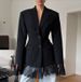 's New High-end, Slim-fit, Waist-cinching Lace-paneled Blazer Features Stylish Sophisticated Design With A_ecoleips.com