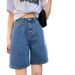 Women's Clothing Retro Denim Shorts For Women Summer New Ins Trend High Waist Slimming Short Straight Pants Thin_ecoleips.com