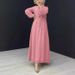 Women's Clothing Muslim Women's Clothing New Solid Color Jacquard Robe With Belt Fashionable And Elegant Dress_ecoleips.com