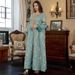 New Muslim Robe Women's Long Sleeved Abaya Embroidered Dress_ecoleips.com