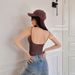 Aria Basics Aria Basics Meiyabi Backless Slim Waist Chest-Enhancing Spaghetti Strap Camisole Women With Chest Pads, European And American Style,_ecoleips.com