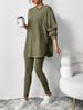 Aria Basics In Stock Autumn Winter European American Cross-Border Women's Clothing Loose Hooded Sleeve Casual Long Pants_ecoleips.com