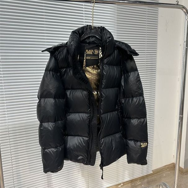 Black And Gold Short Down Cotton-padded Clothes For Women's Winter New Thickened And Popular Cotton-padded Clothes, Bread Clothes, Cotton-padded Jack_ecoleips.com