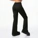 Voya Black Spring Autumn New Women's Pants, European And American Style, Elastic Waist, Side Pockets, Casual Fashion Flared_ecoleips.com