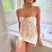 Aria Basics Aria Basics Summer European And American Cross-Border Women's Fashion Elegant Printed Vest Lace-Up Sexy Backless Floral_ecoleips.com