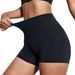 Aria Basics Aria Basics Summer Solid Color European And American Style Women's High Waist Hip Lift Peach Sports Tight Elastic Fitness_ecoleips.com