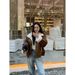girl Lamb Wool Motorcycle Jacket 2025 Autumn Winter New Sheep Shear Fur Sheepskin Coat Women Short Youth Style_ecoleips.com