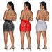 Women's clothing fashion women's clothing sexy hot diamond hollow vest skirt two-piece set_ecoleips.com