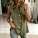 Women's Clothing Women's Solid Color Sleeveless Vest Top Loose Fit Fashion Summer Outerwear For Formal & Casual For Women_ecoleips.com