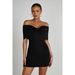 Women's Clothing spring and summer new sexy one line collar casual dress party fashion dress for women_ecoleips.com