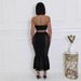 2025 Spring New Sexy Strapless High Waist Crop Top Bodycon Mermaid Dress Set For Women_ecoleips.com