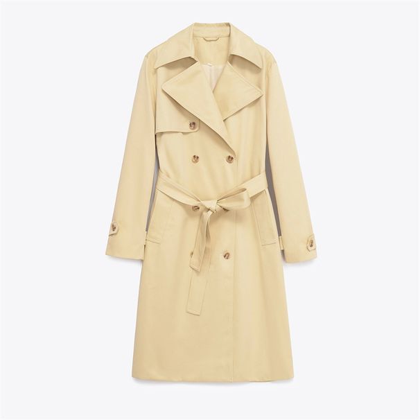 Women's Casual Double Breasted Long Trench Coat Fashion Outerwear European American Style 2025 New By Cross Border Manufacturer Wholesale_ecoleips.com