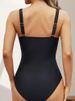 Vigoashely 2026 Sexy Strapped Swimwear Women Solid Push Up One Piece Swimsuit Backless Lady Monokini Beach Summer Bathing Suit_ecoleips.com