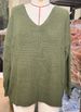 "Women's V-Neck Oversized Sweater - Long Sleeve Loose Knit Pullover In 10 Colors (XS-XXL, White/Apricot/Army Green/Sea Blue)"_ecoleips.com