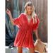 Women's Clothing Crochet Belted Cover-Up Dress - Sexy Backless Beach Tunic With Sun Protection, Lightweight Breathable Rayon Blend_ecoleips.com