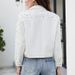K New Heavy Industry Diamond Studded Rivet Long Sleeve Loose And Slim Fashion Denim Jacket For Women_ecoleips.com