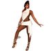 Asymmetric Cut-Out Back, Knit Stretch Fabric, Sexy Wrap Waist Mini Dress For Women (Black/White/Red)"_ecoleips.com