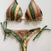 Women's Clothing Sexy Split Print Bikini Swimsuit_ecoleips.com