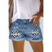 Women's Clothing Women's Slim Elastic Waist Denim Casual Shorts Trendy Clothing_ecoleips.com