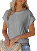 Verve 2025 Women's Round Neck Short Sleeve Casual T-Shirt With Raglan Sleeves And Elastic Waistband_ecoleips.com