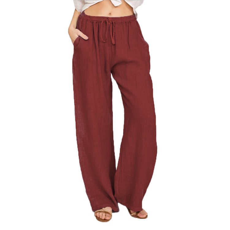 etro Utility Pants Women Loose Straight Leg Casual Joggers, Streetwear High Waist Work Pants With Pockets (10 Colors, S-3XL)"_ecoleips.com