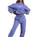 Cross-Border European And American Women's Clothing Letter Print Hooded Sweatshirt Fashion Casual Fleece Long_ecoleips.com