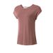 Jaga Ball Women's Lightweight Modal Short Sleeve Yoga Top - Loose Fit Breathable Workout Shirt For Gym, Running, Fitness_ecoleips.com