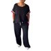 Women's Clothing Fashion Round Neck Short Sleeved Sports Leisure Suit_ecoleips.com