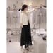 Xiaoxiangfeng Round Neck Five Quarter Sleeve Fashionable Short Jacket For Women's Spring New 2025 Light Luxury High-End_ecoleips.com