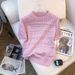 Women's Clothing Real shot of new summer design round neck short sleeve slim T shirt thin ice silk sweater for women_ecoleips.com
