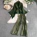 Trendy Autumn/Winter Set | Gold-Trimmed Cape Jacket & Wide-Leg Pants | Chic Two-Piece Outfit_ecoleips.com