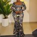 Plus Size Floral Print Jumpsuit For Women – Stylish Backless Bell Bottom Romper With Long Sleeves, Comfortable & Fashionable Outfit For Casual Wear_ecoleips.com