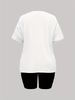 Summer Women's Casual Fashion HILF Letter Printed Loose T-shirt Shorts Two-piece Set Set Summer Sportswear Suitable For Daily Wear-180_ecoleips.com