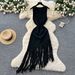 Women's Clothing Women's Sleeveless Slim Fit Long Dress Tassel Style Summer Waist Cinching Trendy For Formal & Casual For Women_ecoleips.com