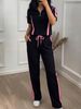 Women's Spring/Summer Short Sleeve Two Piece Set European American Fashion Trendy Casual Regular Thickness Spot Goods_ecoleips.com
