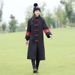 girl 2025 Autumn Winter New Chinese Ethnic Style Warm Stand Collar Retro Embroidery Flared Sleeve Extended Cotton Coat For_ecoleips.com